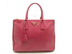 Prada handbag pink embossed leather